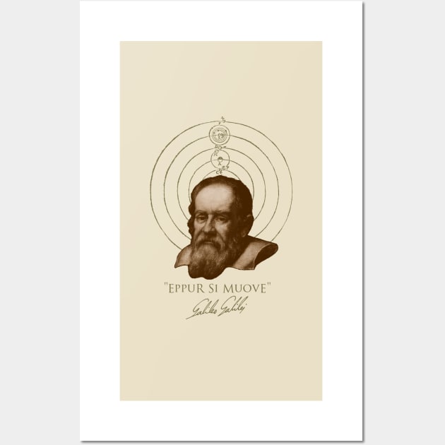 galileo galilei eppur si muove Wall Art by bibliotee